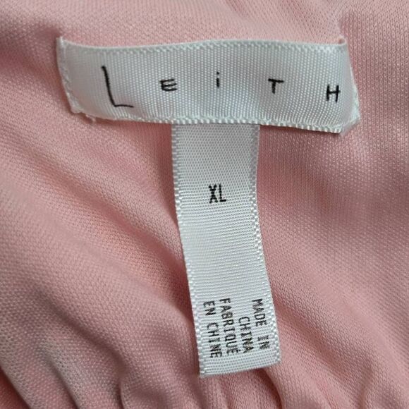 Leith Pink Sparkle Floral Ruffled Crop Top Blouse - Picture 6 of 6